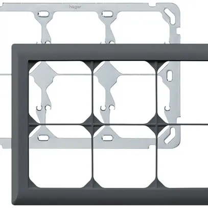 Intestazione INC kallysto.line 2×3 antracite orizzontale 