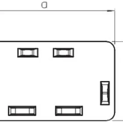 Abschlussplatte Bettermann zu Installationskanal WDK reinweiss 40×60mm 