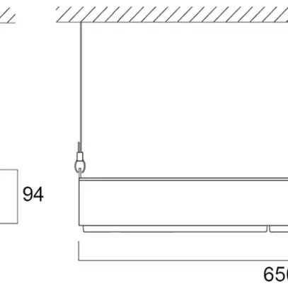 Projecteur de salle LED Sylvania KubiXx AISLE 188W 32500lm 840 IP65 DALI 650×280 