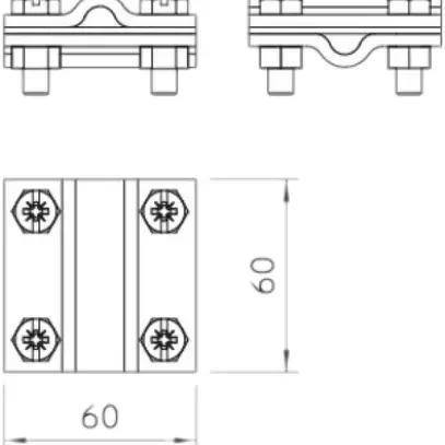 Kit de raccord en croix Bettermann 8…10mm CU 