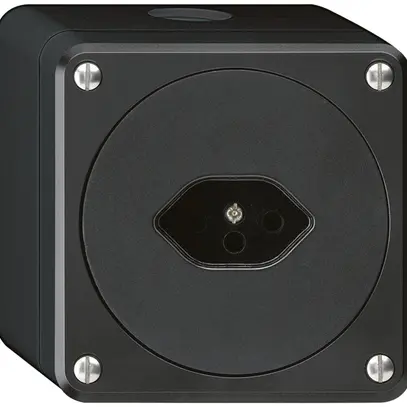 Presa AP robusto tipo 13 nero senza copercchio 