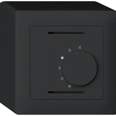 Termostato ambiente AP kallysto nero senza interruttore 