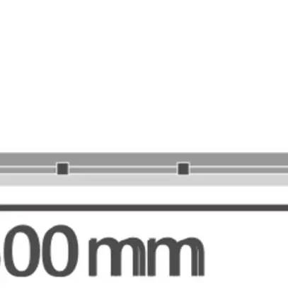 Luminaire pour locaux humides LED LDV DP S 46W 6400lm 4000K 1500mm gris 