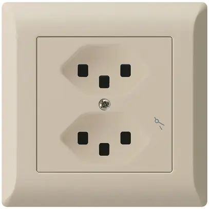 Presa INC Hager kallysto.line 2×T23 1×S C beige 