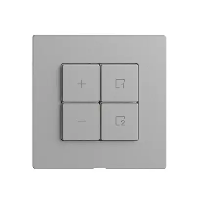 Station secondaire 1K/4T pour variateur scène Edue Wiser silver 