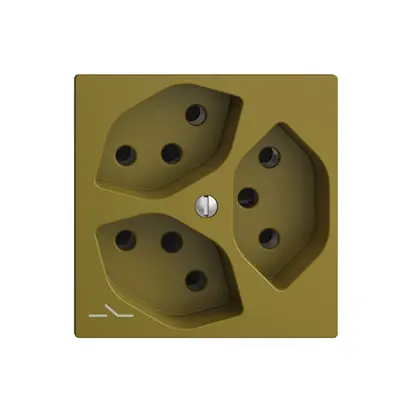 Prise ENC EDIZIOdue 3×T13 olive 1×S 