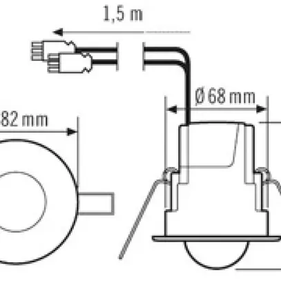 Détecteur de mouvement INC ESYLUX, MD-CE 360i/8 WAGO, opale mat 