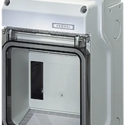 Tableau de distribution Hensel KV1504 1rangée gris clair 