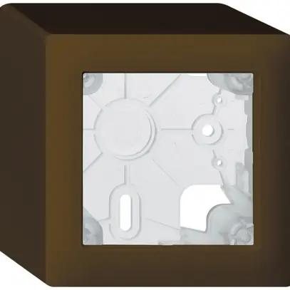 Boîtier AP kallysto brun h=64mm 