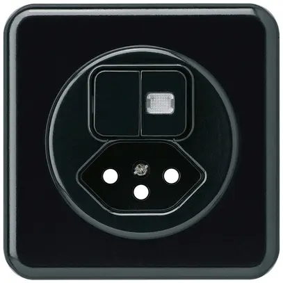 Kit frontale INC basico 86×86 nero con 1 lente protezione bambini S1/tipo 13 