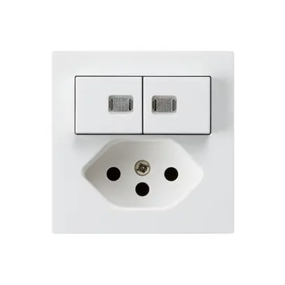 Combinazione luminosa INC 3/1P+A-R+T13 bianco kallysto 