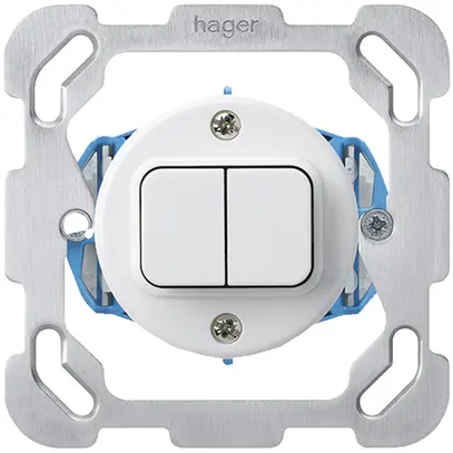 Interrupteur ENC basico 1/1 blanc 