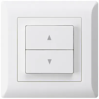Interruttore per tapparelle INC kallysto.line con 2 tasti di comando bianco 