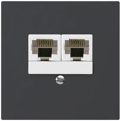 Scatola INC kallysto 2×RJ45u separato nero 