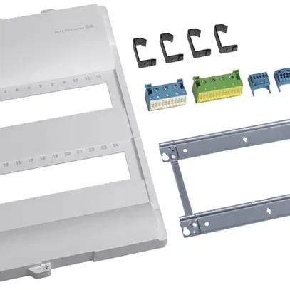 Kit di montaggio Hager volta senza cornice/porta 2-file 