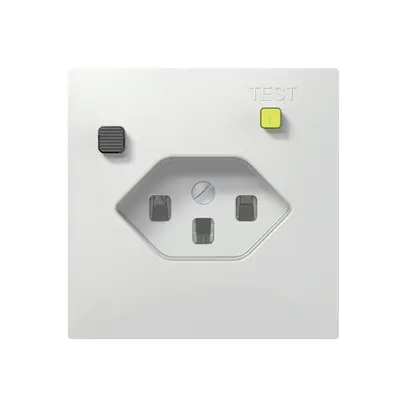 Prise FI ENC SIDUS E T23 30mA blanc brillant 