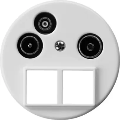 Prise d'antenne ENC TV-R-données HMS basico A 19dB blanc 