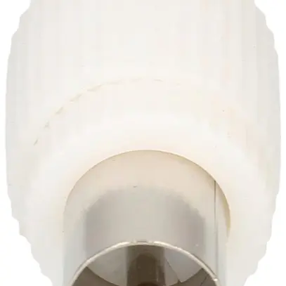 Fiche coaxiale CEI Schwaiger KST11 532 75Ω Ø4…7.5mm blanc 