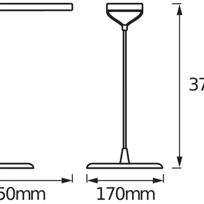 Lampada da tavolo LED LDV PANAN DISC 5W 220lm 3000K bianco 