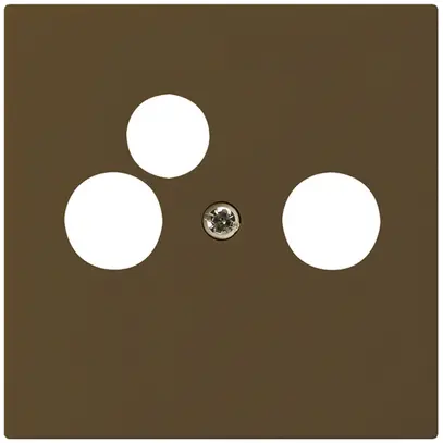 Plaque frontale kallysto brun pour R/TV-NET 60×60mm 