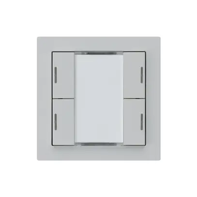 Tasto INC kallysto A KNX 4× LED RGB s/e-link grigio chiaro 