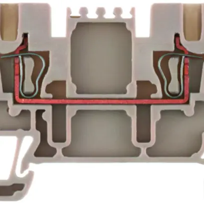 Morsetto di passaggio Weidmüller ZDU 1.5 connessione a molla 1.5mm² TS35 beige 