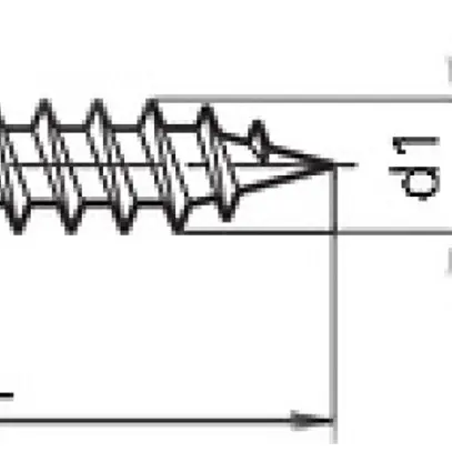 Rundkopf-Spanplattenschraube Torx 4×25mm 