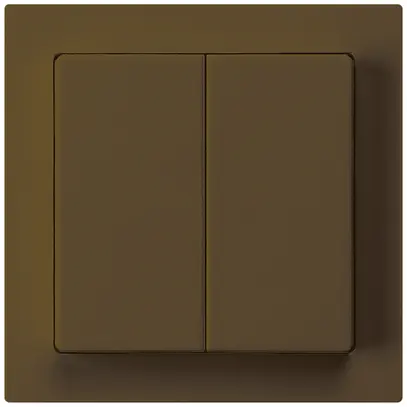 Kit frontale kallysto 60×60 marrone per interruttore/tasto con bottone dopp 