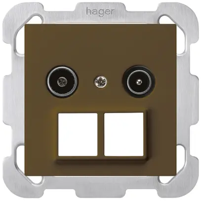 UP-Antennendose R/TV HMS kallysto B 19dB braun 