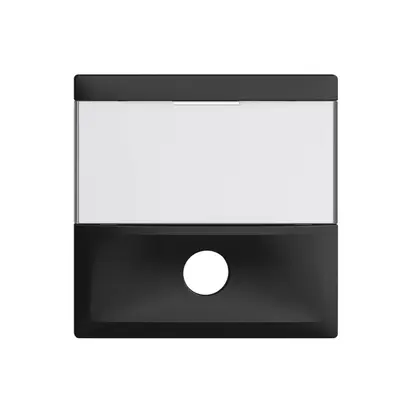 Placca frontale EDIZIOdue nero per tasto suoneria 