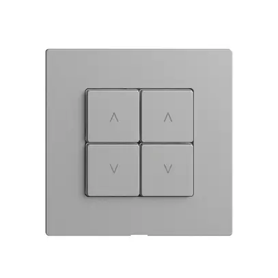 Commande pour interrupteur stores 2c/4t Edue Wiser silver 