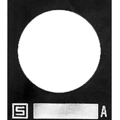 Plaquette indicatrice 18×24mm autocollante 