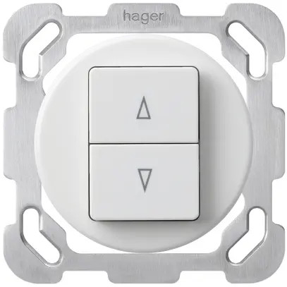 Insert pour interrupteur pour stores ENC basico blanc 2-touches bornes enf. 