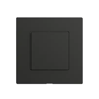 Station secondaire 1K/1T pour interrupteur Edue Wiser noir 