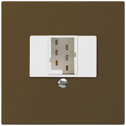 Insert pour prise de raccordement kallysto 1×TT83 brun 