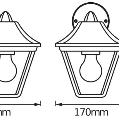 Applique LDV ENDURA CLASSIC TRAD DOWN E27 aluminium anthracite IP44 