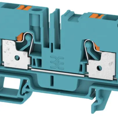 Borne de passage Weidmüller A2C PUSH IN 6mm² TS35 bleu 