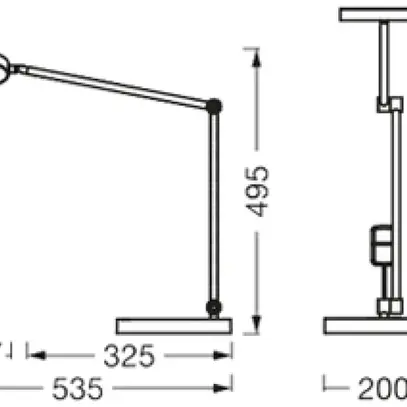LED-Tischleuchte LEDVANCE Sun@Home Disc 20W 600lm 920…950 DIM weiss Standfuss 
