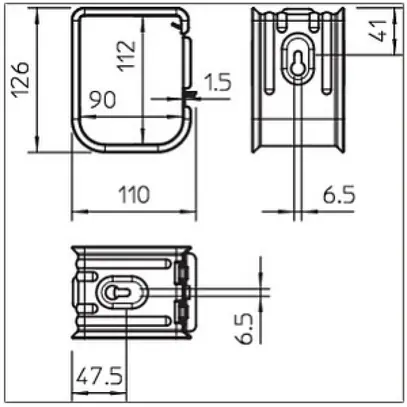 Support de câble Bettermann 70×3×1.5mm zing. 