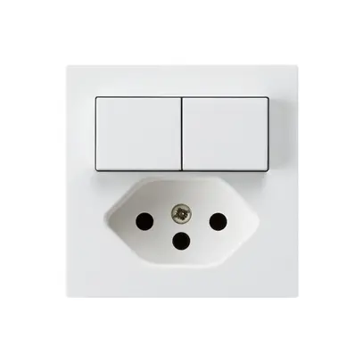 Combinazione INC 2×A-R/1P+T13 bianco kallysto 