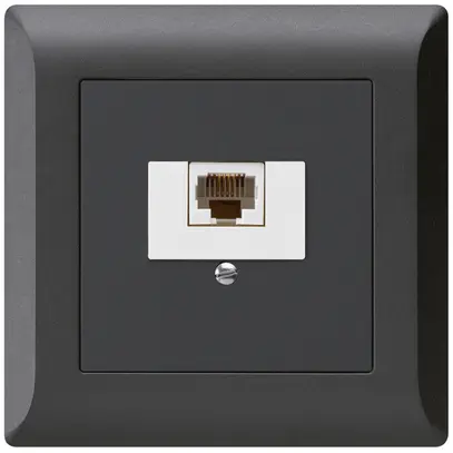 Prise de raccordement INC kallysto.line 1×RJ45u noir 