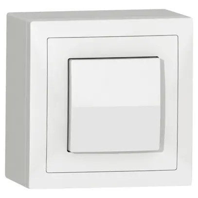 Poussoir de sonnerie AP SIDUS A blanc 