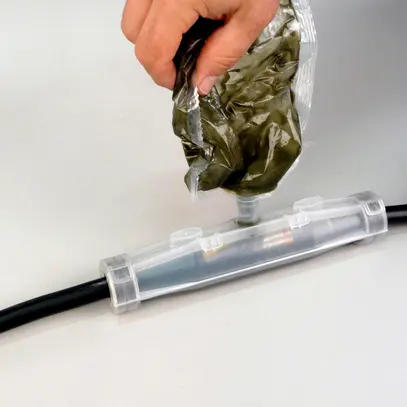 Manicotto di raccordo/derivazione 3M 92-NBA 5 resina da colata 1kV 