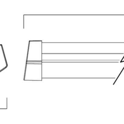 Plafoniera/applique LED Sylvania Deltawing 35W 4600lm 840 IP44 1.2m 