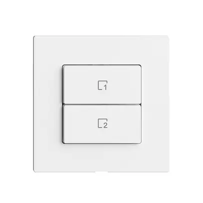 Poussoir scène 2 scènes vertical/2T Edue Wiser blanc 