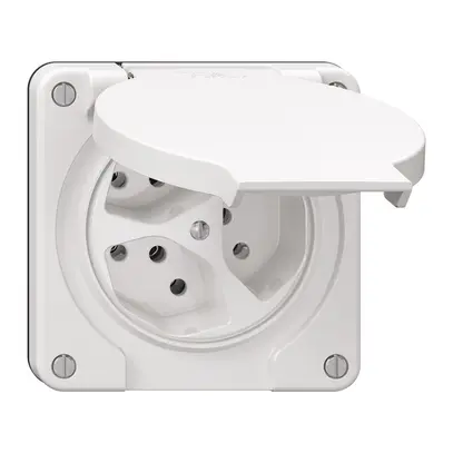 Prise NEVO N.CO, 3×T13, IP21, blanc 