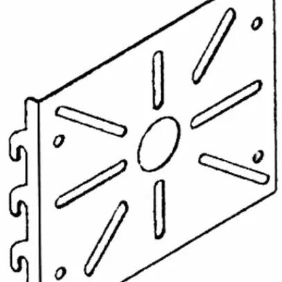 Plaque de montage pour appareil enfichable Lanz 