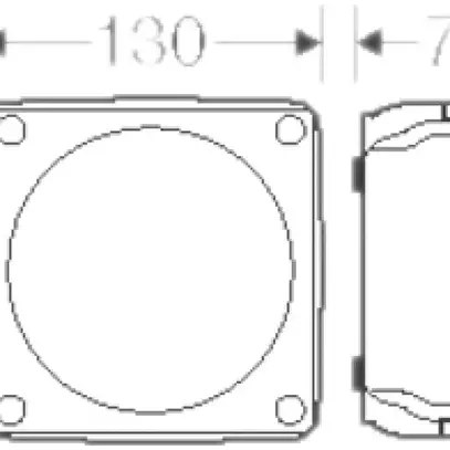 Boîte de dérivation AP Hensel DK 0600 G, gris 