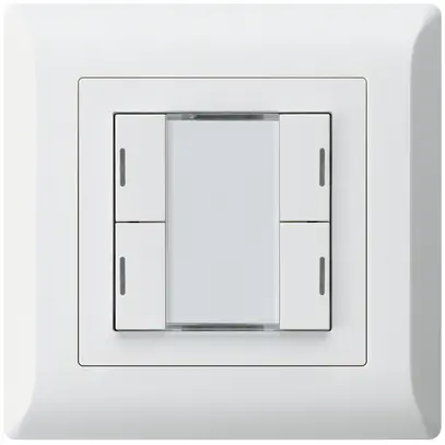 Poussoir ENC kallysto.line KNX 4×LED RGB s/e-link blanc 