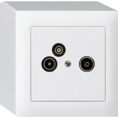 Prise d'antenne AP R/TV-données kallysto 19dB blanc 